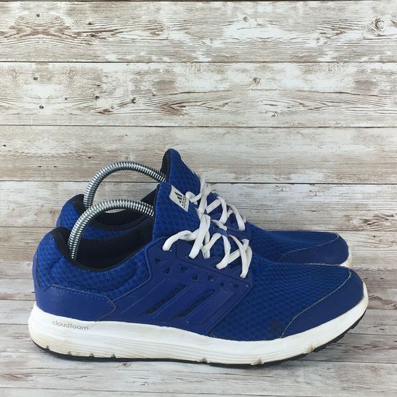 adidas cloudfoam blue and white